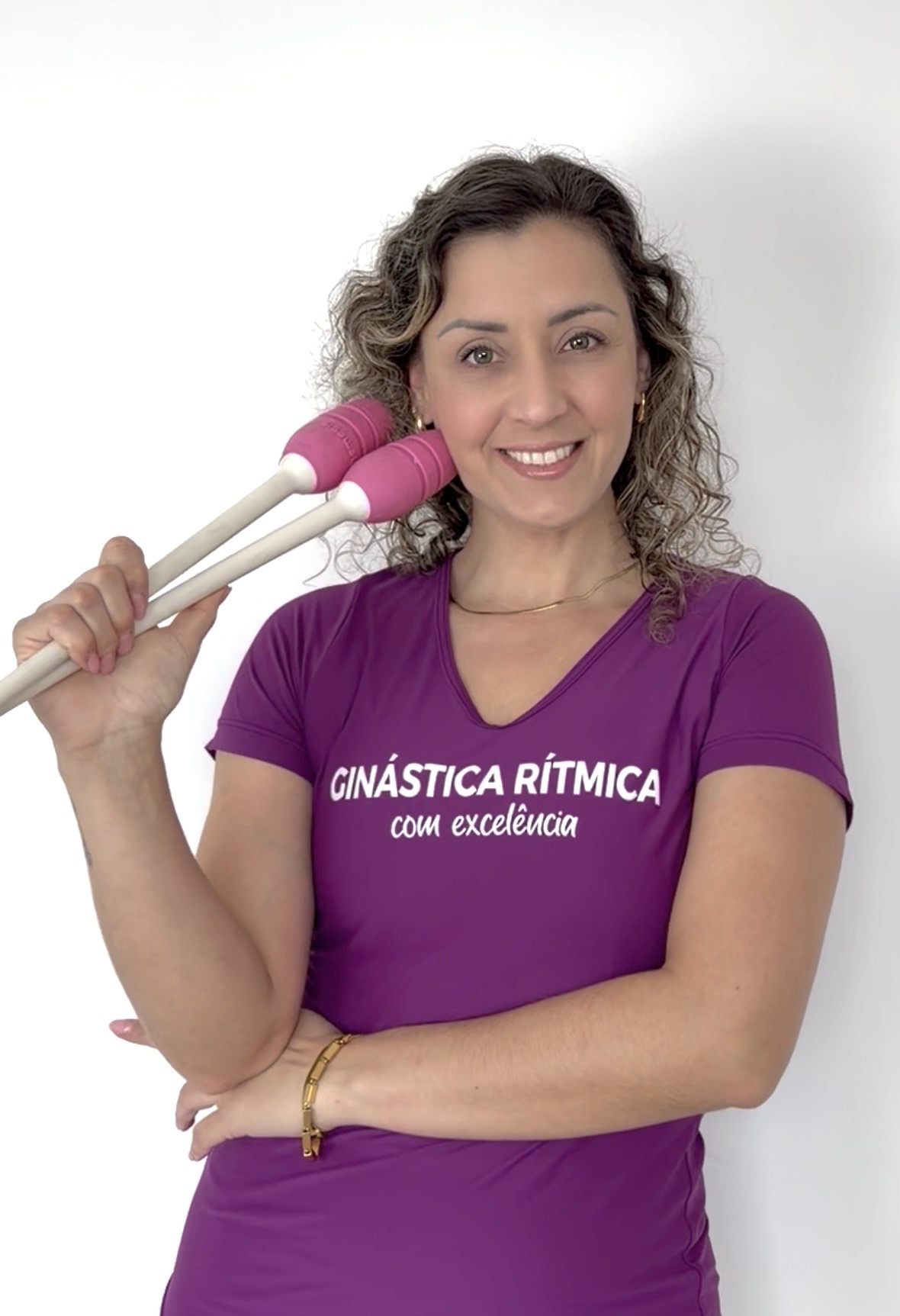 Valdenize Cunhago (Val), professora e treinadora de Ginástica Rítmica